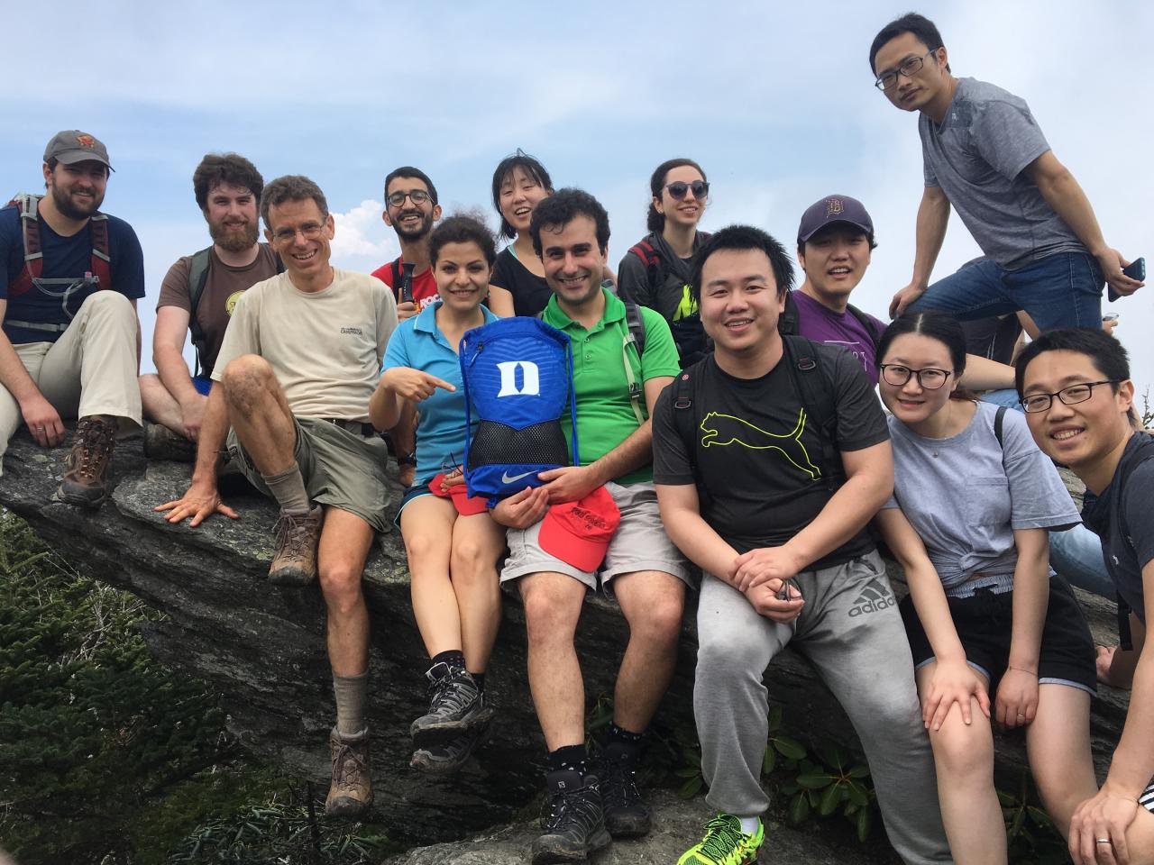 Group hike to Calloway Peak near Boone, NC